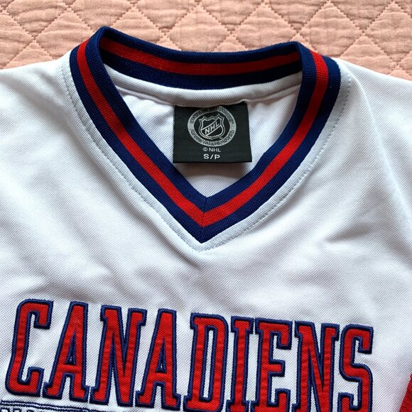 NHL - Montreal Canadiens White Long-Sleeve NHL Top - Kids Small - Picture 5 of 14